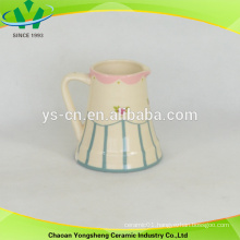 Chinese style ceramics flower milk pot